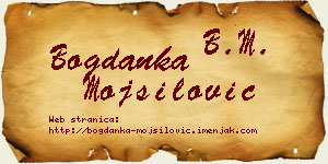 Bogdanka Mojsilović vizit kartica